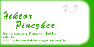 hektor pinczker business card